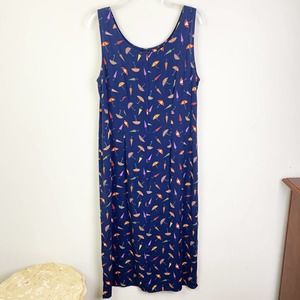 VTG Halmode Petites Casual Maxi Dress